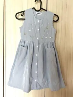 Petite Fleur 刺繍入りノースリーブワンピース 130cm