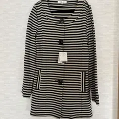 新品 &byP&D　レディース　サイズ38　ボーダー柄　アウター