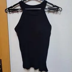 UNIQLO ユニクロ　ホルターネックブラタンクトップ　S　ブラック