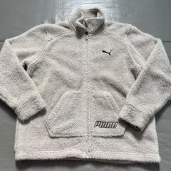 PUMA フリースジャケット クリーム色