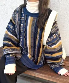 【nemne store】クージー風ニットプルオーバーのサムネイル