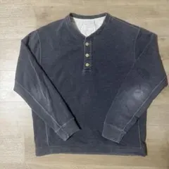 アバクロ　ヘンリーネック　ネイビーフェード