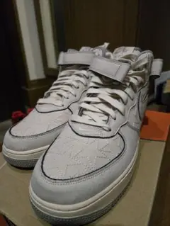 ナイキ　エアフォース1 ミッド　パールホワイト