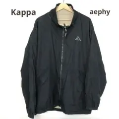 Kappa カッパ リバーシブル ジャケット ブラック ベージュ 古着 ブルゾンのサムネイル