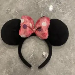 【きてぃ様　専用】ディズニー　カチューシャ　ピンク　スパンコール　ミニーマウス