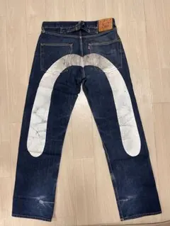 EVISU Lot 2006 大黒ペイント デニムパンツ 32×34のサムネイル