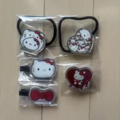 E賞　エニマイくじ　ハローキティ×富江コラボ ヘアアクセサリー ピン　セット