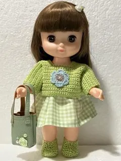 ソランちゃん、メルちゃんのセーターセット❣️ シャインマスカット色^ ^限定2点❗️