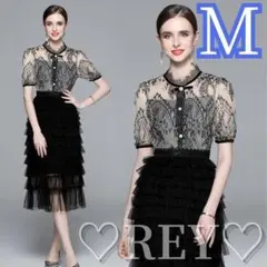 パーティードレス フォーマルドレス ワンピース おしゃれ M