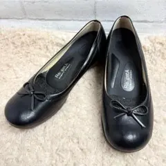 リゲッタ バレエシューズ 黒 L リボン コンフォートシューズのサムネイル