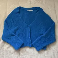 ★美品★ZARA（ザラ） Vネック クロップド カーディガン