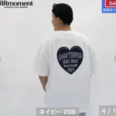 しまむら ルルモーメントハートアートシャツ ホワイトLサイズ