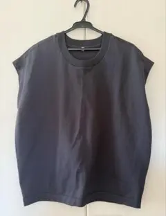 あちゃーマン様☆無印良品　ノースリーブサマーニットソー Lサイズ