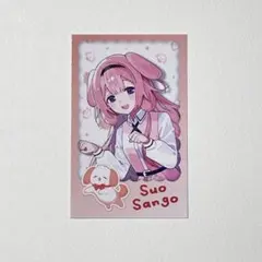 にじさんじ　【わんにゃんdays vol.2】ランダムチェキ風カード　周央サンゴ