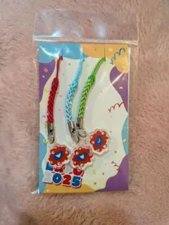 限定品近鉄公式　ミャクミャクストラップ3個入り　お顔　シェアキーホルダー