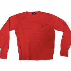 90s Polo Ralph Lauren 赤 ニット