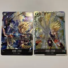 孫悟飯　少年期　SR SCR 2枚セット売り　フュージョンワールド