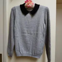 レディース ニットセーター 襟あり