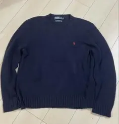Polo by Ralph Lauren 90sダークネイビー セーター XL