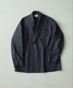 EMMA CLOTHESネイビーオーバーサイズダブルブレストジャケット金ボタン