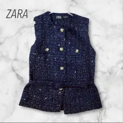 ☆ネイビーツィード　上質ネイビーツイードジレ☆ ☆ネイビーツィード 上質ネイビーツイードジレ☆