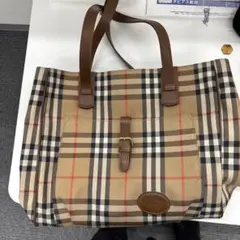 Burberry チェック柄 トートバッグ