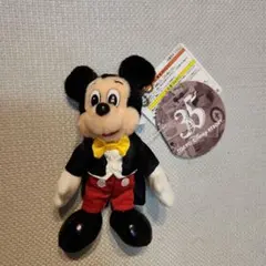 ミッキーマウス 35周年 ぬいぐるみバッジ