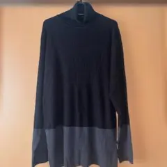 新品未着用　コムサイズム　薄手タートルニット　メンズLサイズ