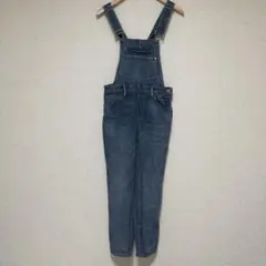 デニムオーバーオール 【L】ダークブルサロペット オールインワン