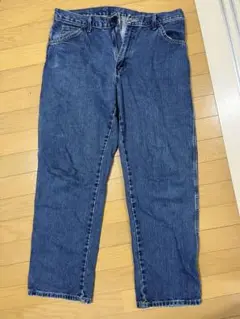ダークブルー コットン ワークパンツ
