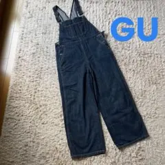 GU ダークデニム オーバーオール