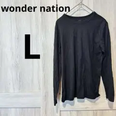 一点物✨️ wonder nation ブラック 長袖Tシャツ L 黒 長袖