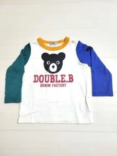 ダブルビー　ミキハウス　　ロンティ　長袖　ビーくん