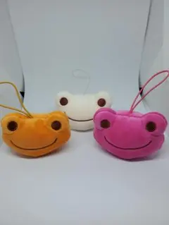 新品 かえるのピクルス もちもちフェイスマスコット 3色セット まとめ売り