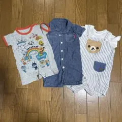 【男の子/70cm】半袖カバーオール3点セット