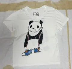 【ScoLar】 スカラー ⭐︎パンダ Tシャツ ⭐︎M ⭐︎ホワイト⭐︎バックプリントのサムネイル