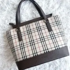 極美品！BURBERRY バーバリー　ハンドバッグ　ミニトート　ノバチェック