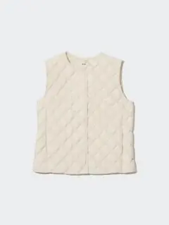 【新品】UNIQLO パフテックキルティングベスト XL オフホワイト