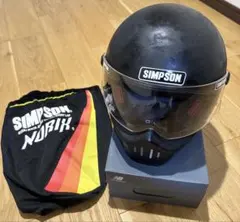 SIMPSON スーパーバンディット マットブラック スモークバイザー付 XL