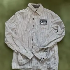 Subciety ストライプ 長袖シャツ