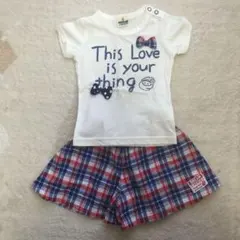 削除予定！easyfreak Tシャツ80&パンツ90ベベ ミキハウス