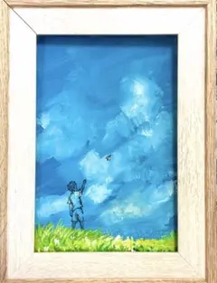 絵画 雨 micchan作 - メルカリ