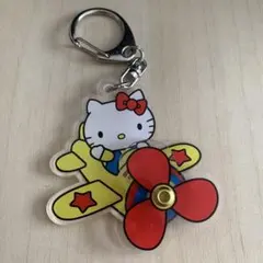 ハローキティ 飛行機デザイン アクリルキーホルダー