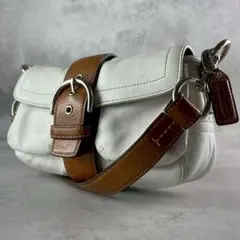 COACH 9248 コーチ ソーホー レザー ワンショルダーバッグ アイボリー