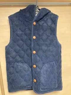 GREEN LABEL RELAXING メンズ 麻キルティングベスト