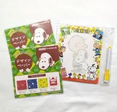 【新品未開封】スヌーピー　おりがみレターつきデザインペーパーとメッセージボード