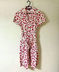 Brooks Brothers夏ワンピース 未使用 スイカ柄M ペチコート付