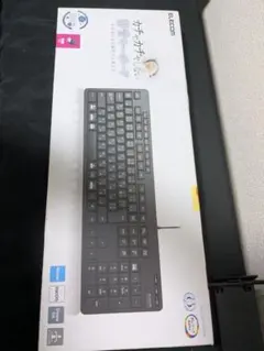 美品 エレコム 静音キーボード 有線 TK-FCM114SKBK 黒