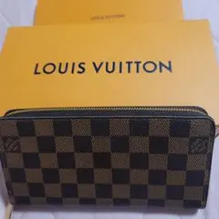 美品 LOUIS VUITTON N60046 ダミエ長財布