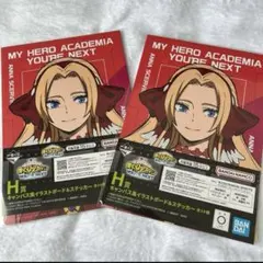 【新品】一番くじヒロアカH賞キャンバス風イラストボード＆ステッカー　ユアネクスト